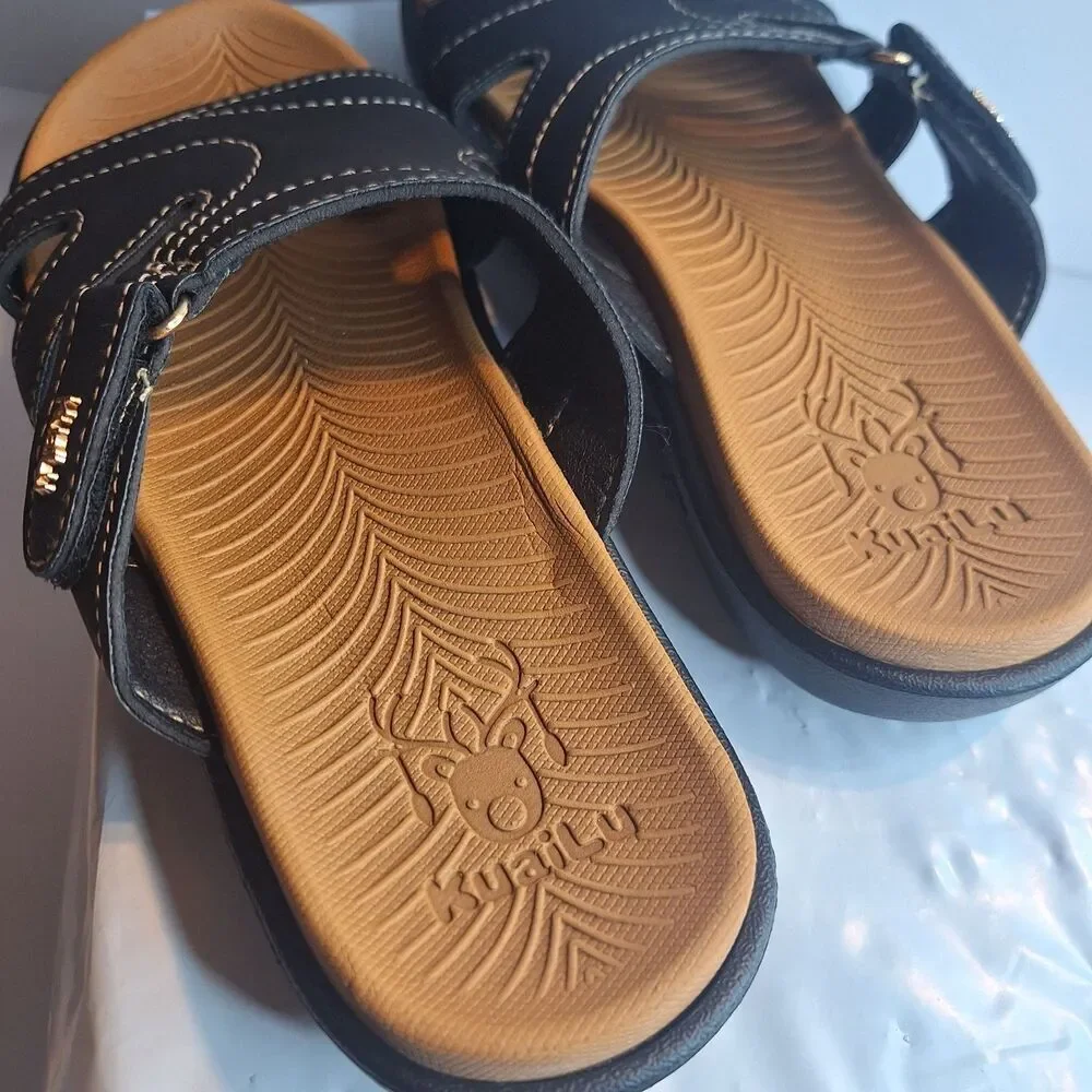 New Kuailu Orthotic Athletic Yoga Mat Memory Foam Women's Sandals.  Size 8.5
